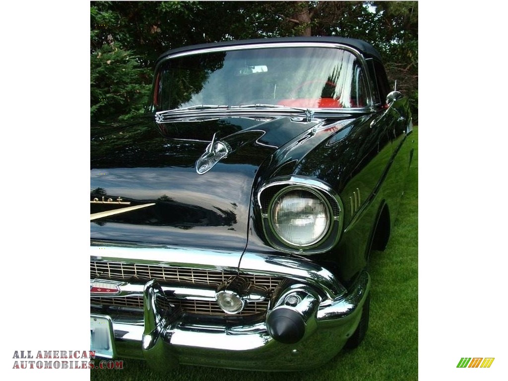1957 Bel Air Convertible - Black / Red/Silver photo #9