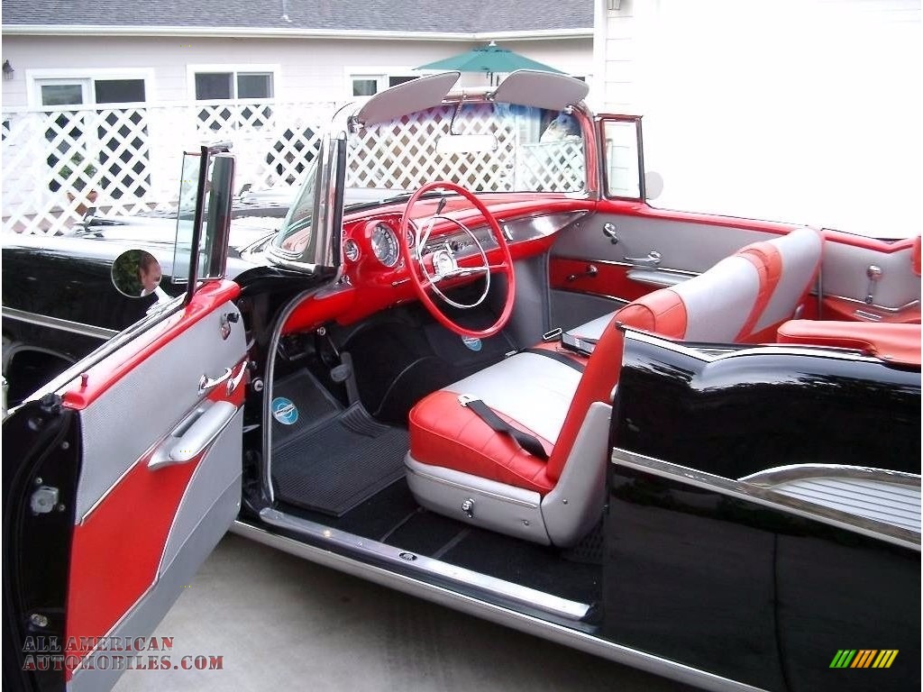 1957 Bel Air Convertible - Black / Red/Silver photo #11