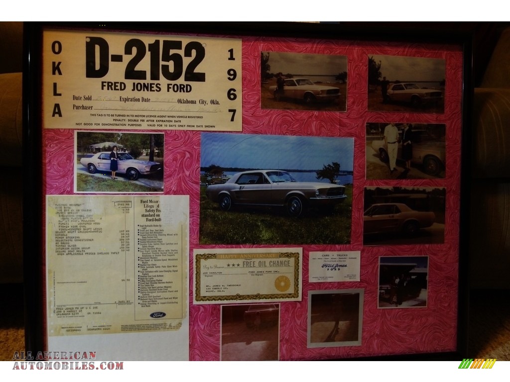 1967 Mustang Sports Sprint Package Coupe - Dusk Rose / Deluxe Black photo #28
