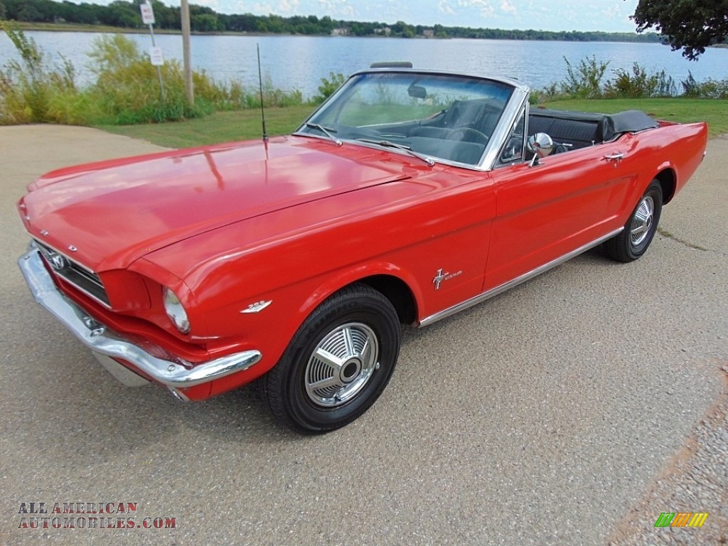 1966 Mustang Convertible - Red / Black photo #1