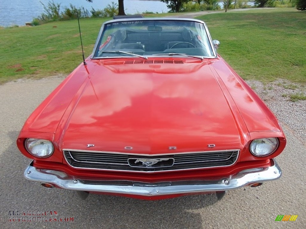 1966 Mustang Convertible - Red / Black photo #4