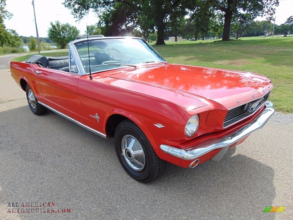 1966 Mustang Convertible - Red / Black photo #5