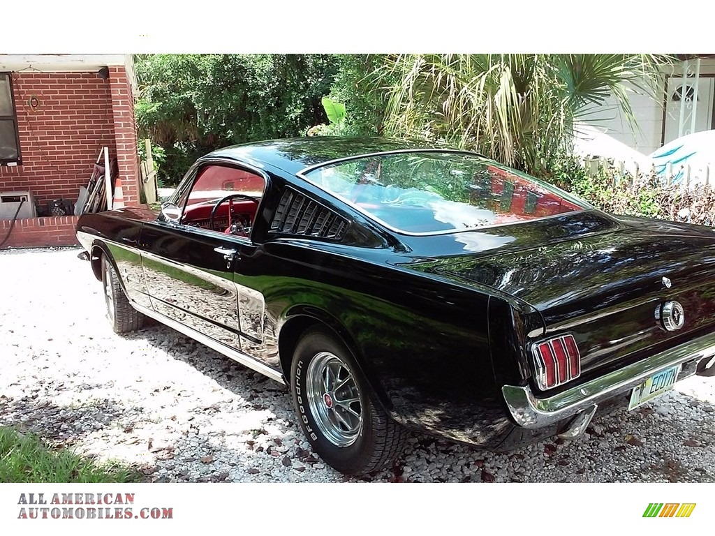 1965 Mustang Fastback - Raven Black / Red photo #3