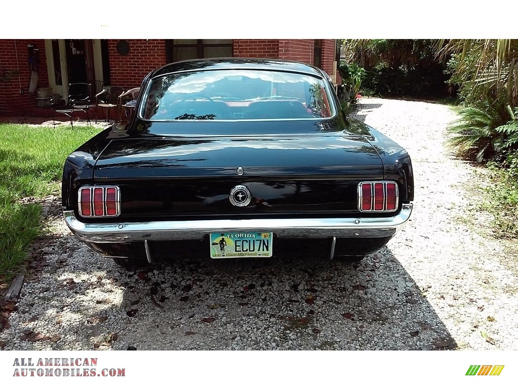 1965 Mustang Fastback - Raven Black / Red photo #4