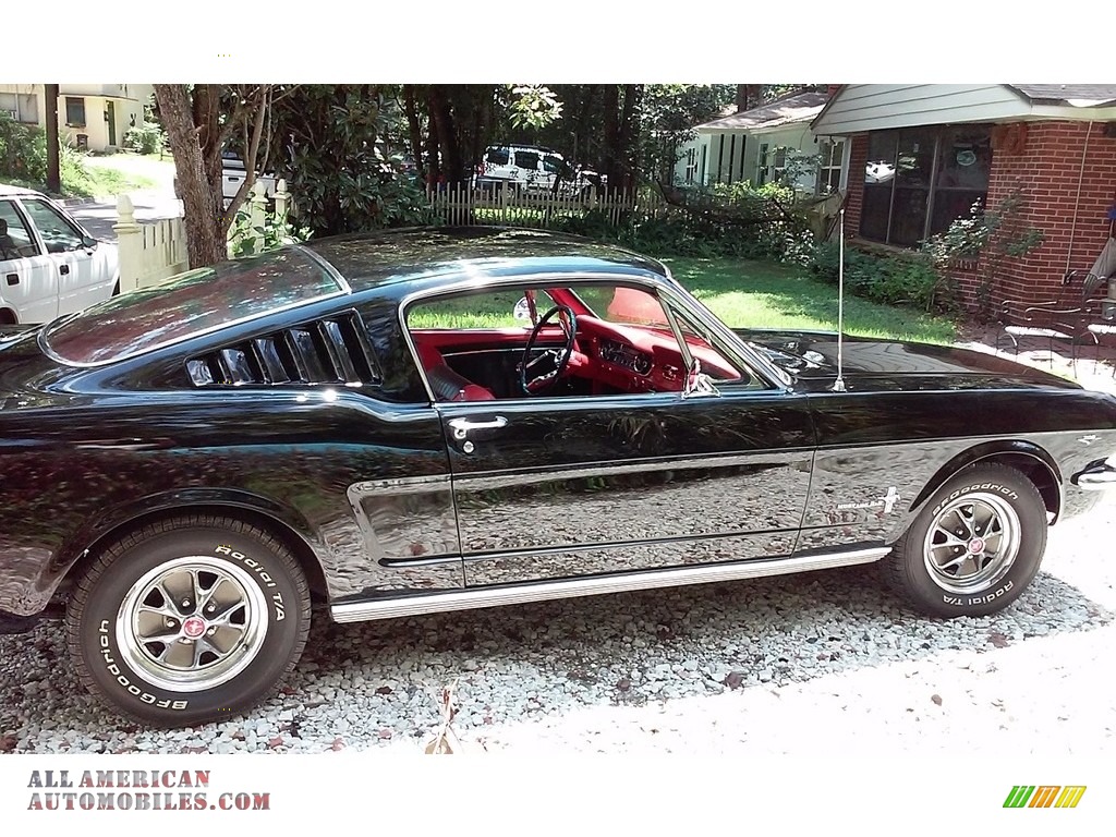 1965 Mustang Fastback - Raven Black / Red photo #6