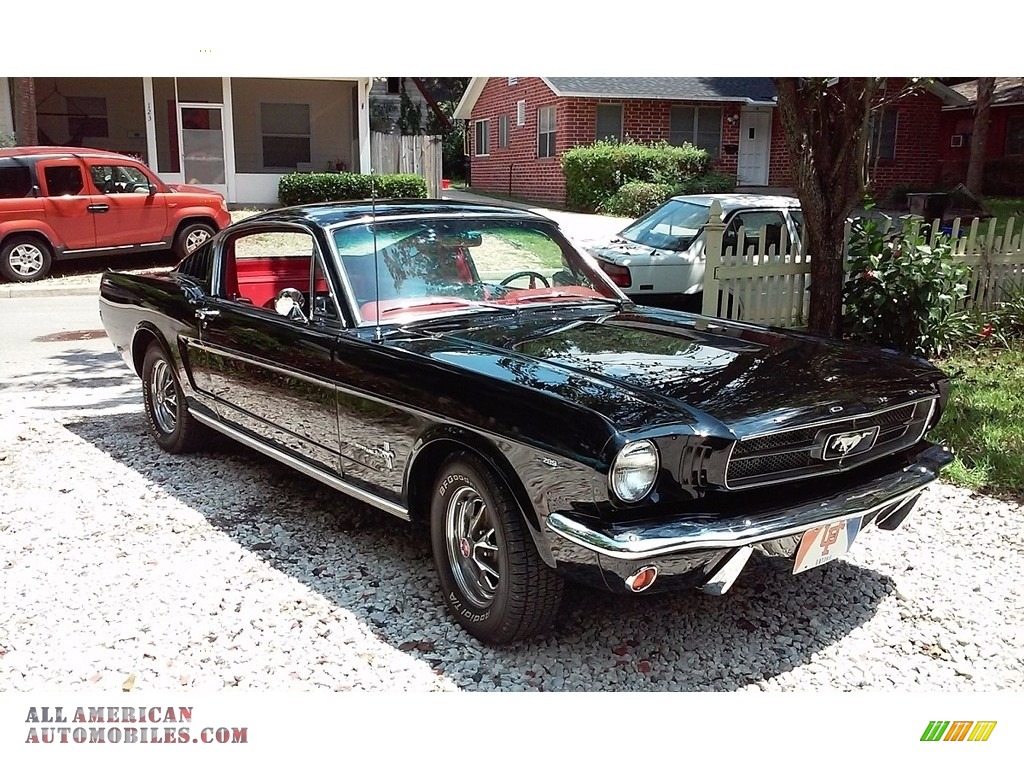 1965 Mustang Fastback - Raven Black / Red photo #7
