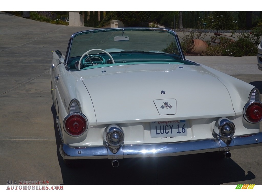1955 Thunderbird Convertible - Snowshoe White / Turquoise/White photo #3