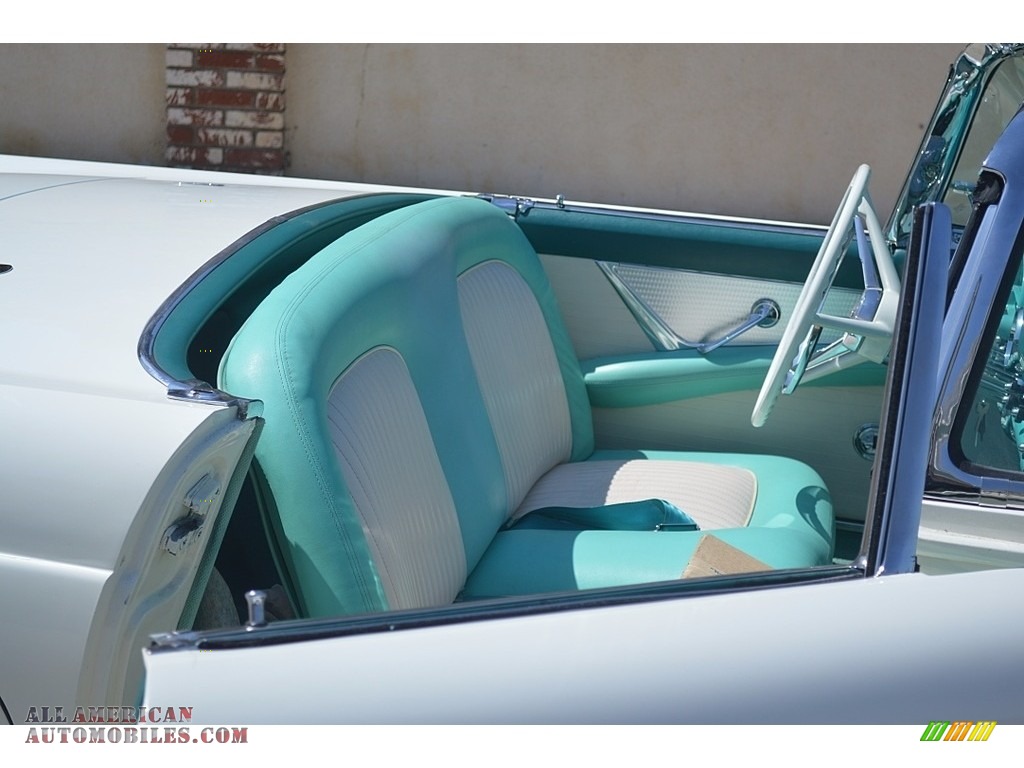 1955 Thunderbird Convertible - Snowshoe White / Turquoise/White photo #6