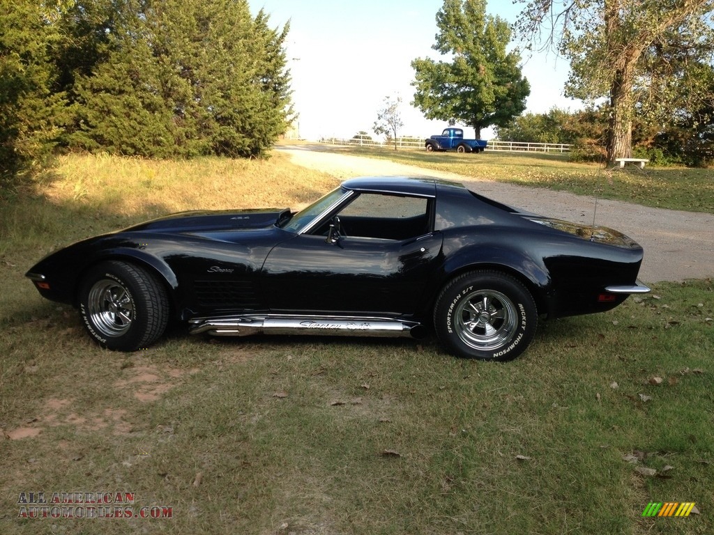 1970 Corvette Stingray Sport Coupe - Black / Black photo #13