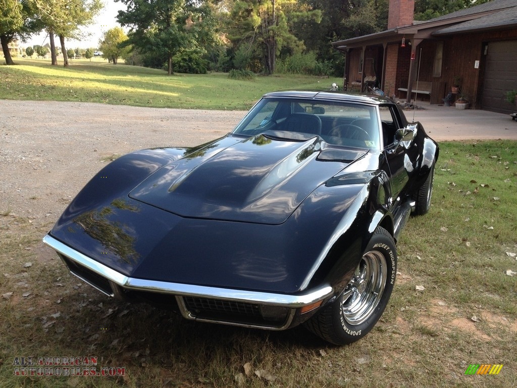 1970 Corvette Stingray Sport Coupe - Black / Black photo #16