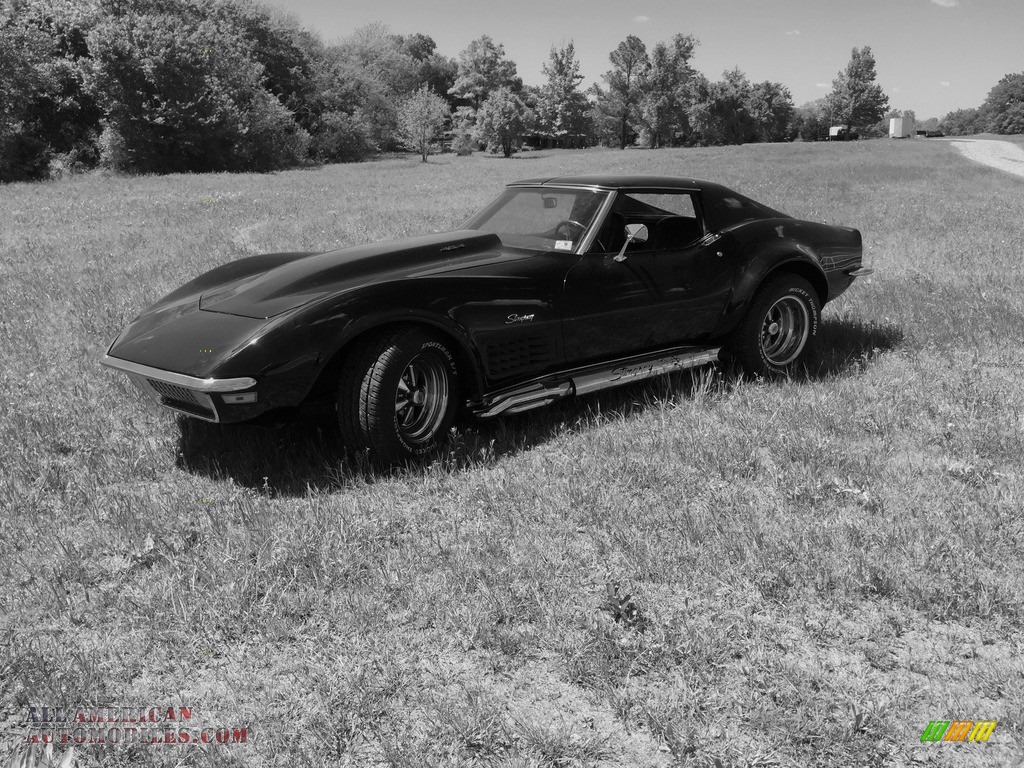 1970 Corvette Stingray Sport Coupe - Black / Black photo #24