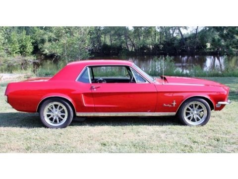 Red 1968 Ford Mustang Restomod Coupe