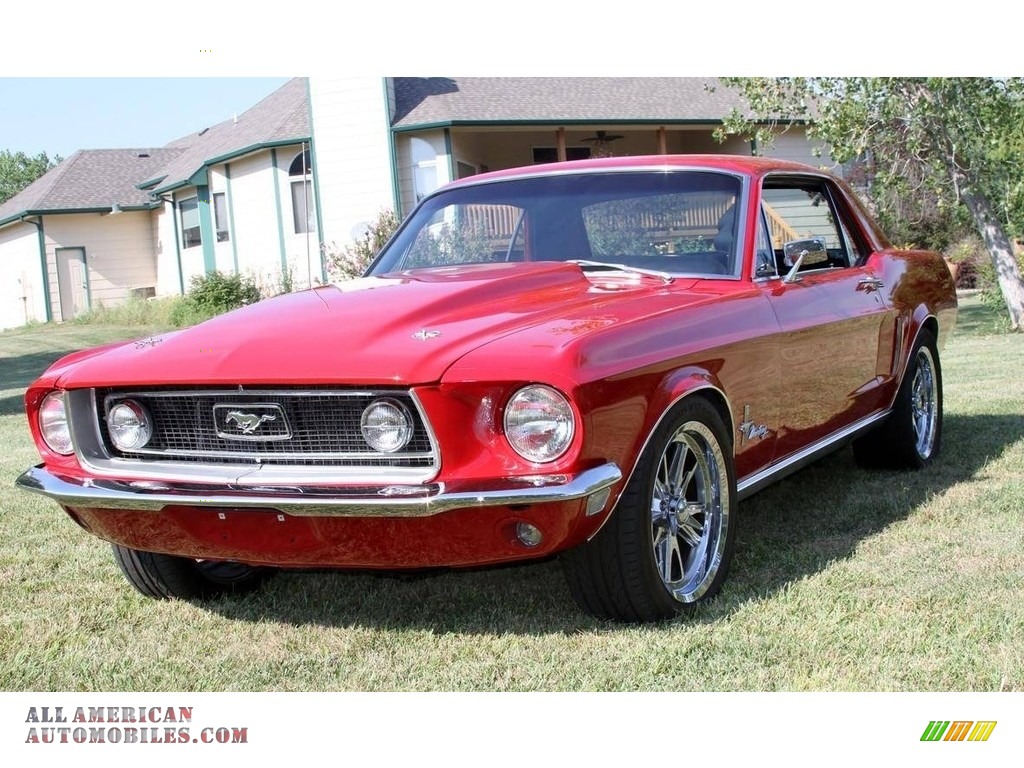 1968 Mustang Restomod Coupe - Red / Black photo #2