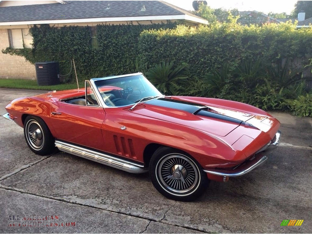 1966 Corvette Sting Ray Convertible - Rally Red / Black photo #2