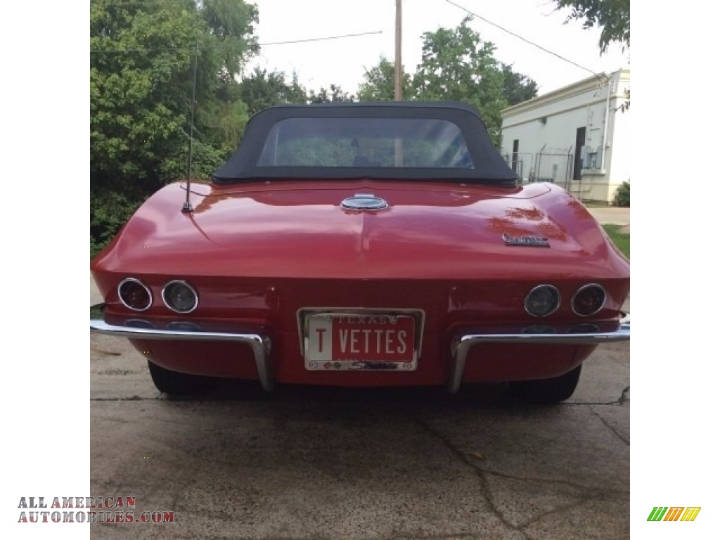 1966 Corvette Sting Ray Convertible - Rally Red / Black photo #4
