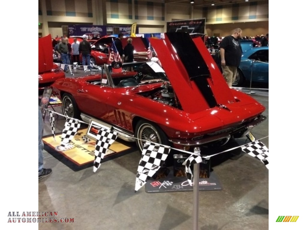 1966 Corvette Sting Ray Convertible - Rally Red / Black photo #8