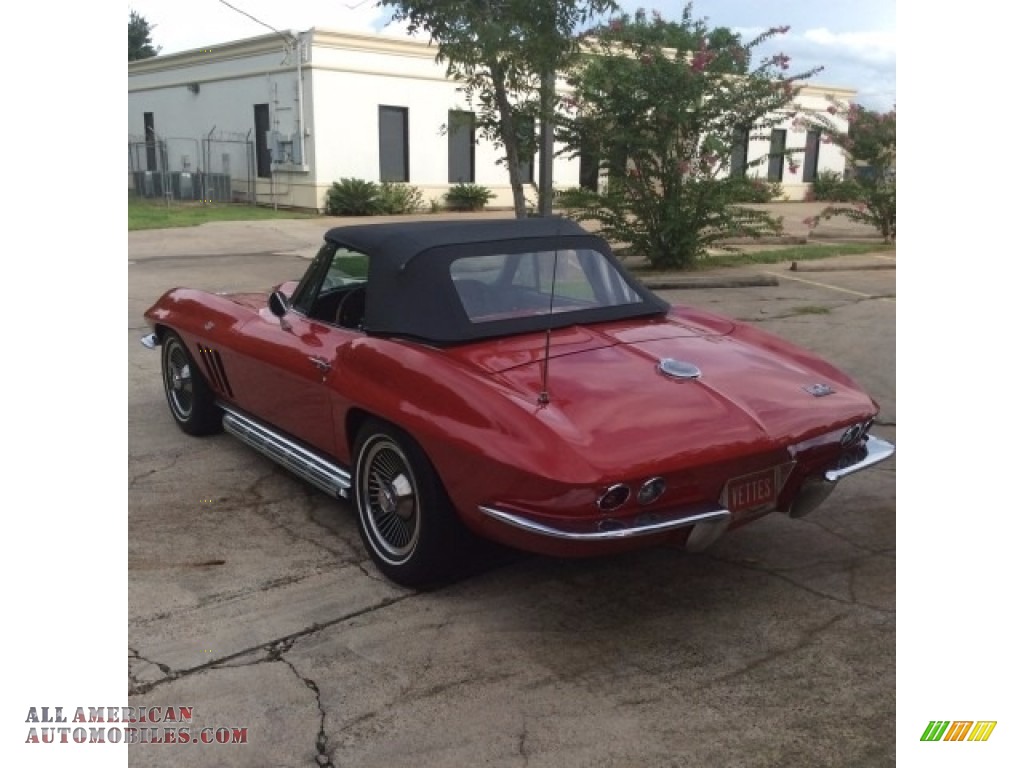 1966 Corvette Sting Ray Convertible - Rally Red / Black photo #9