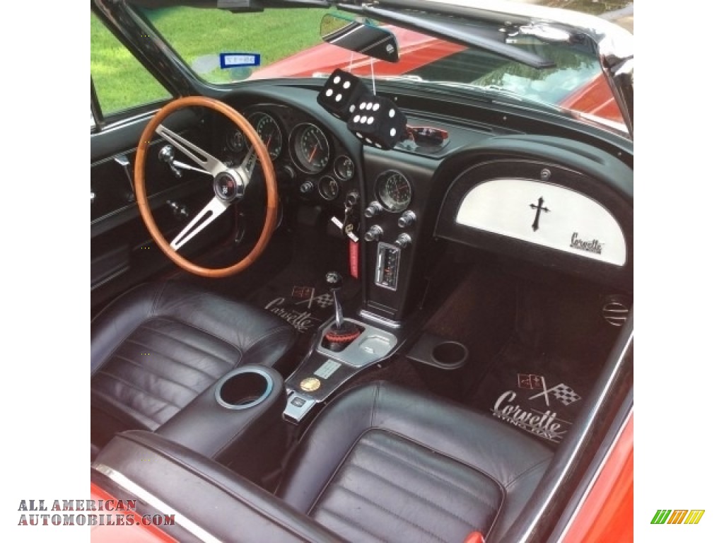 1966 Corvette Sting Ray Convertible - Rally Red / Black photo #14