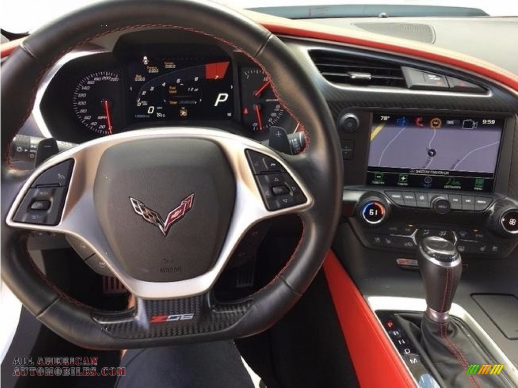 2016 Corvette Z06 Coupe - Arctic White / Adrenaline Red photo #4