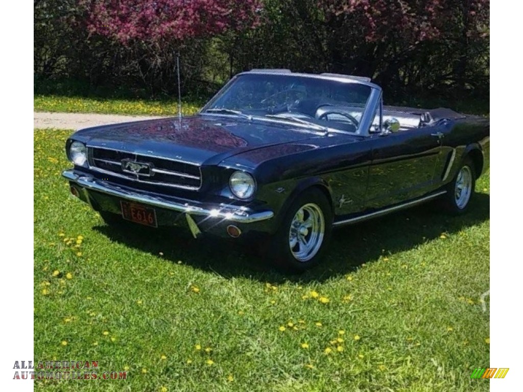 1964 Mustang Convertible - Dark Blue / Black photo #1