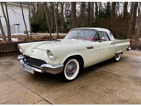 Colonial White 1957 Ford Thunderbird 