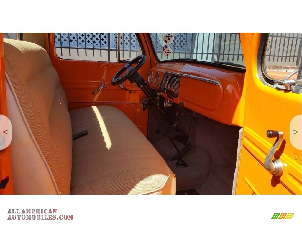 1951 F1 Pickup Custom - Orange / Tan photo #3