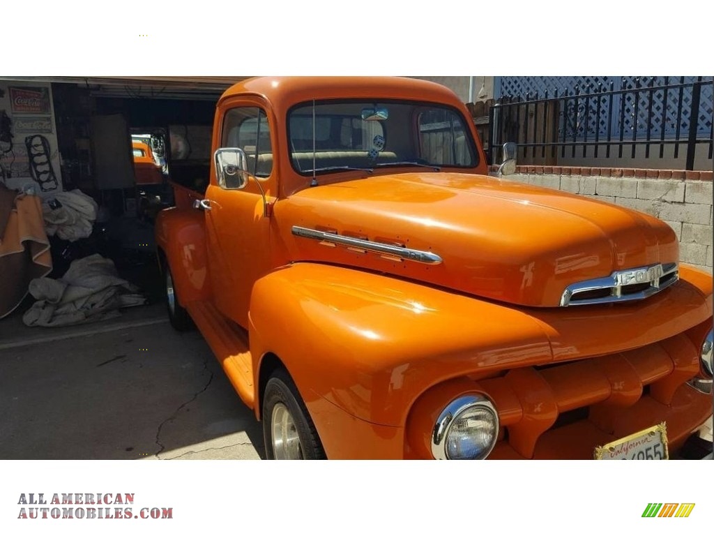 1951 F1 Pickup Custom - Orange / Tan photo #10