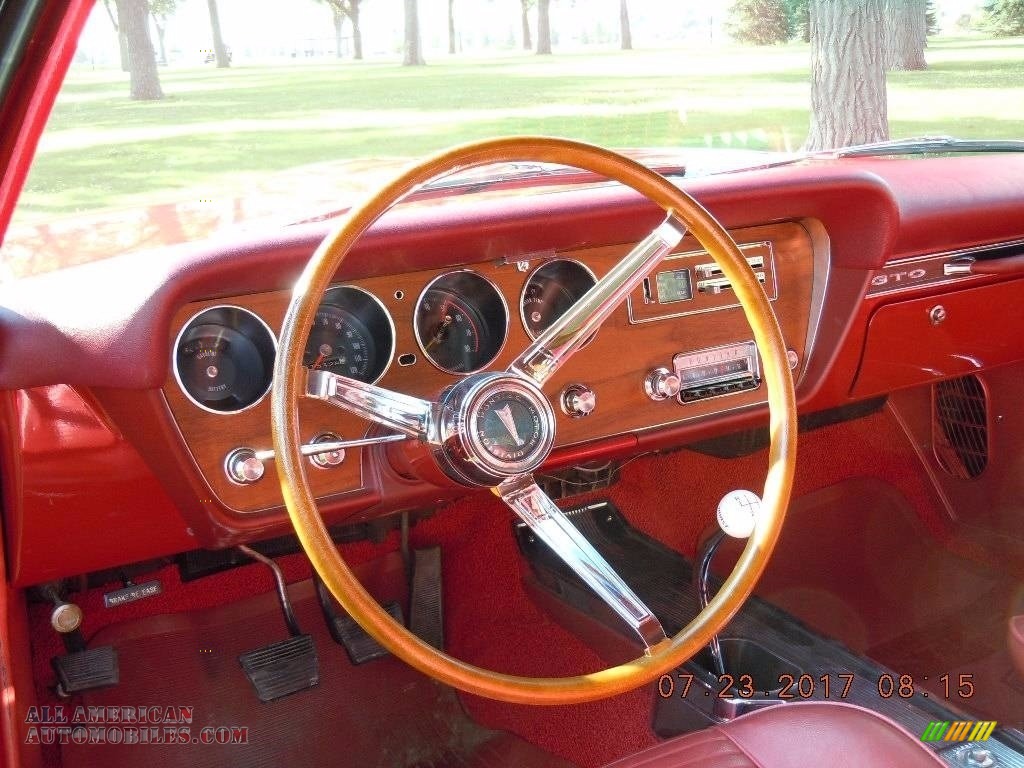 1966 GTO Hardtop - Montero Red / Red photo #11
