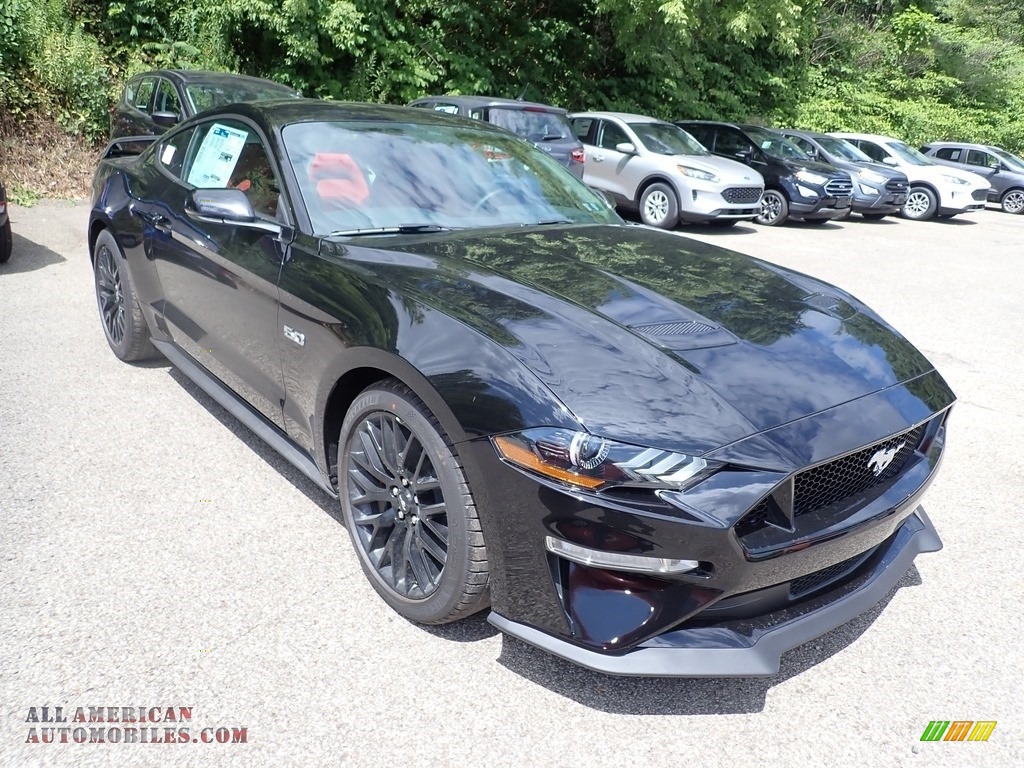 2020 Mustang GT Premium Fastback - Shadow Black / Showstopper Red/Recaro Leather Trimmed photo #11