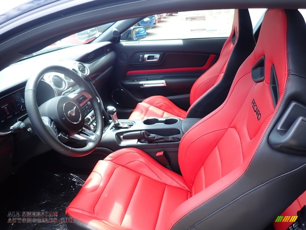 2020 Mustang GT Premium Fastback - Shadow Black / Showstopper Red/Recaro Leather Trimmed photo #16