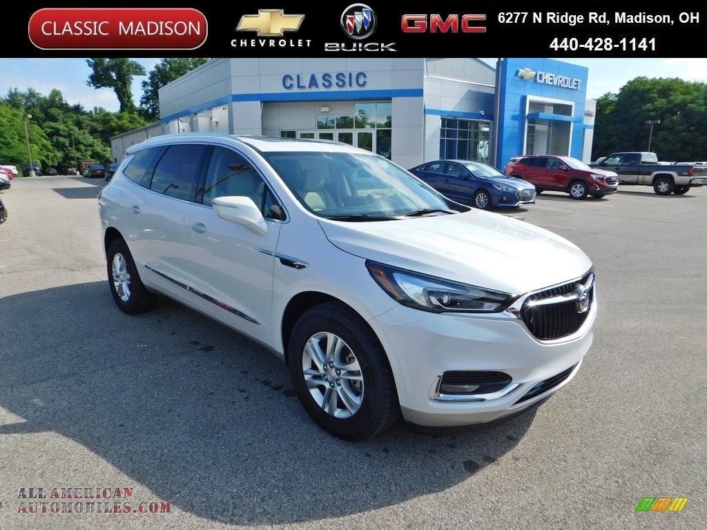 2020 Enclave Essence AWD - White Frost Tricoat / Shale photo #1