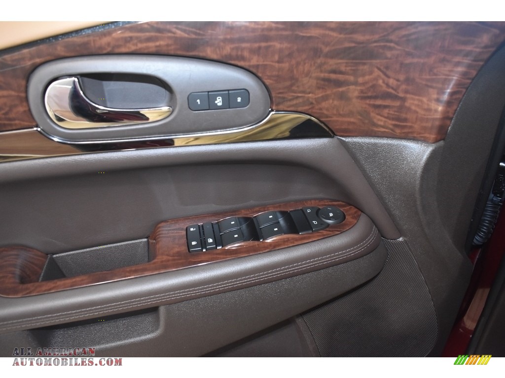 2017 Enclave Leather - Crimson Red Tintcoat / Choccachino photo #11
