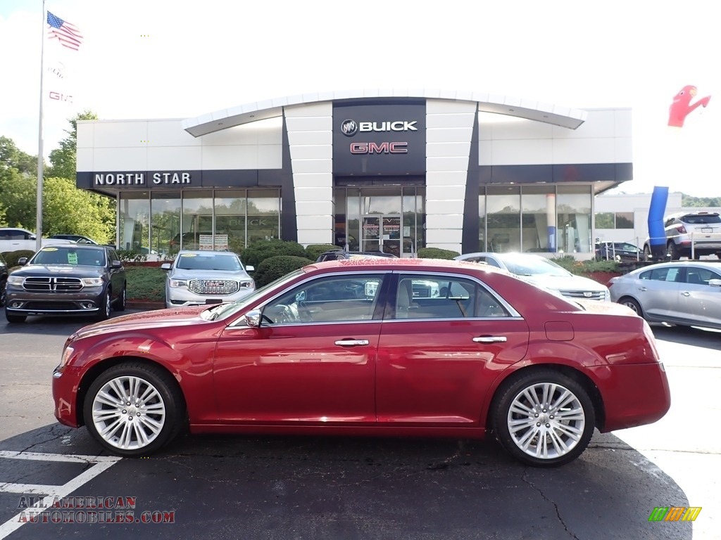 Deep Cherry Red Crystal Pearl / Black/Light Frost Beige Chrysler 300 Limited