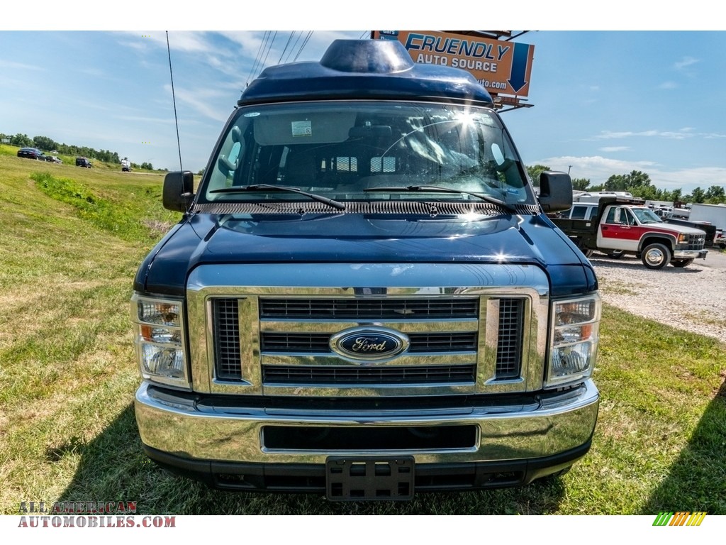 2011 E Series Van E350 XL Extended Passenger - Dark Blue Pearl Metallic / Medium Flint photo #15
