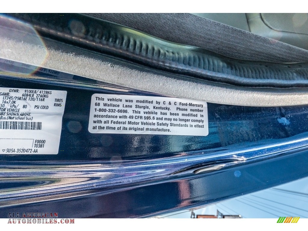 2011 E Series Van E350 XL Extended Passenger - Dark Blue Pearl Metallic / Medium Flint photo #43