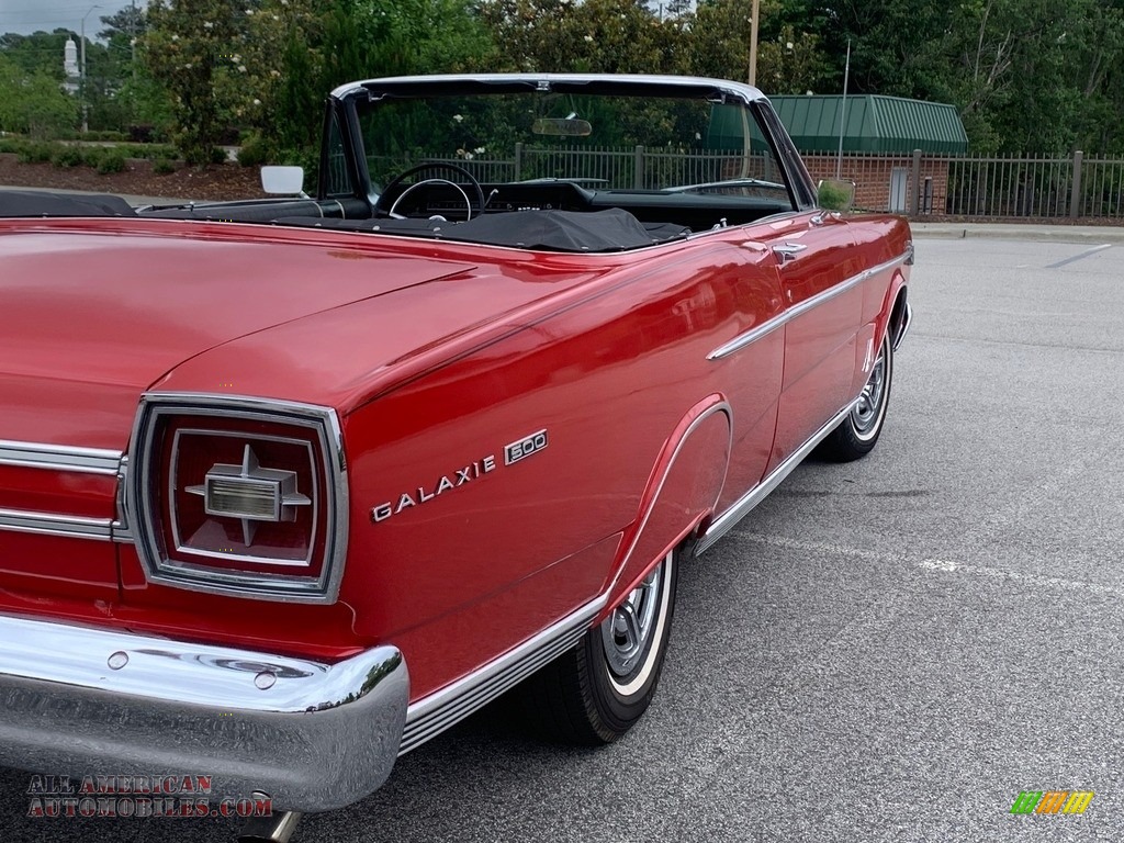 1966 Galaxie 500 7 Litre Convertible - Candy Apple Red / Black photo #19