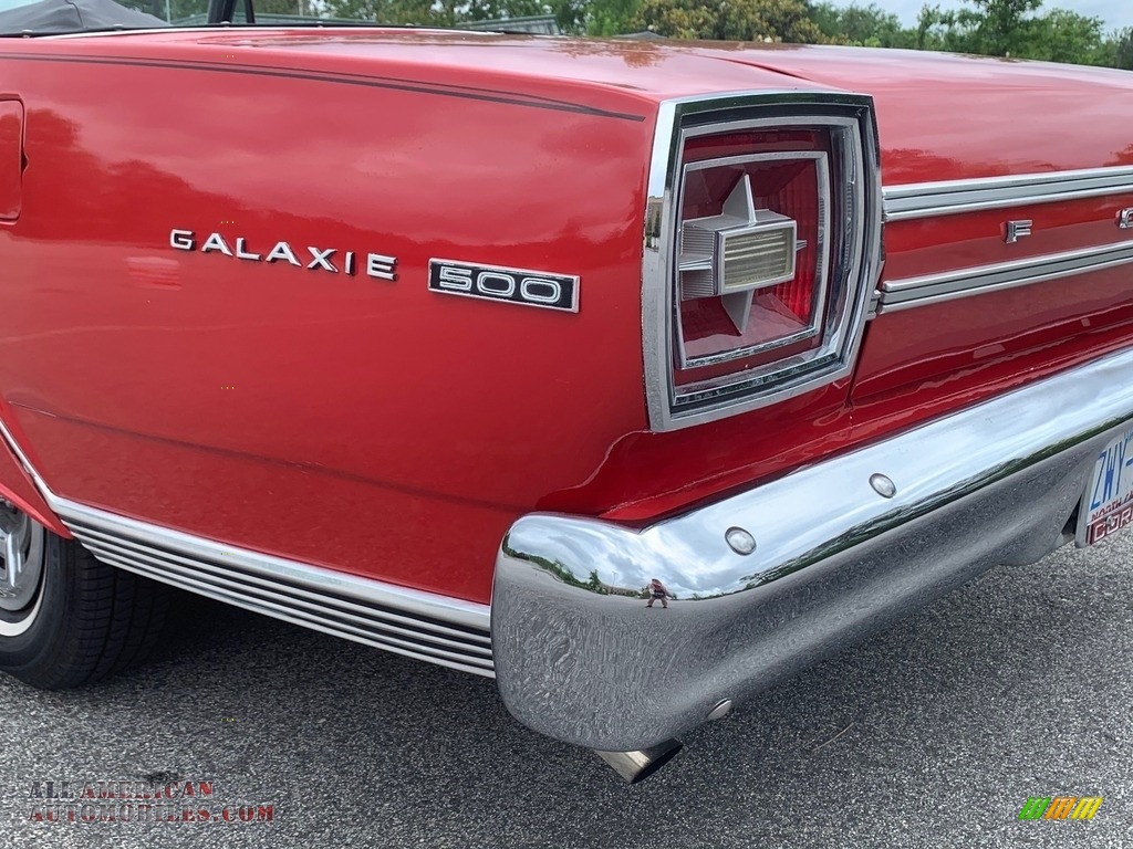 1966 Galaxie 500 7 Litre Convertible - Candy Apple Red / Black photo #24