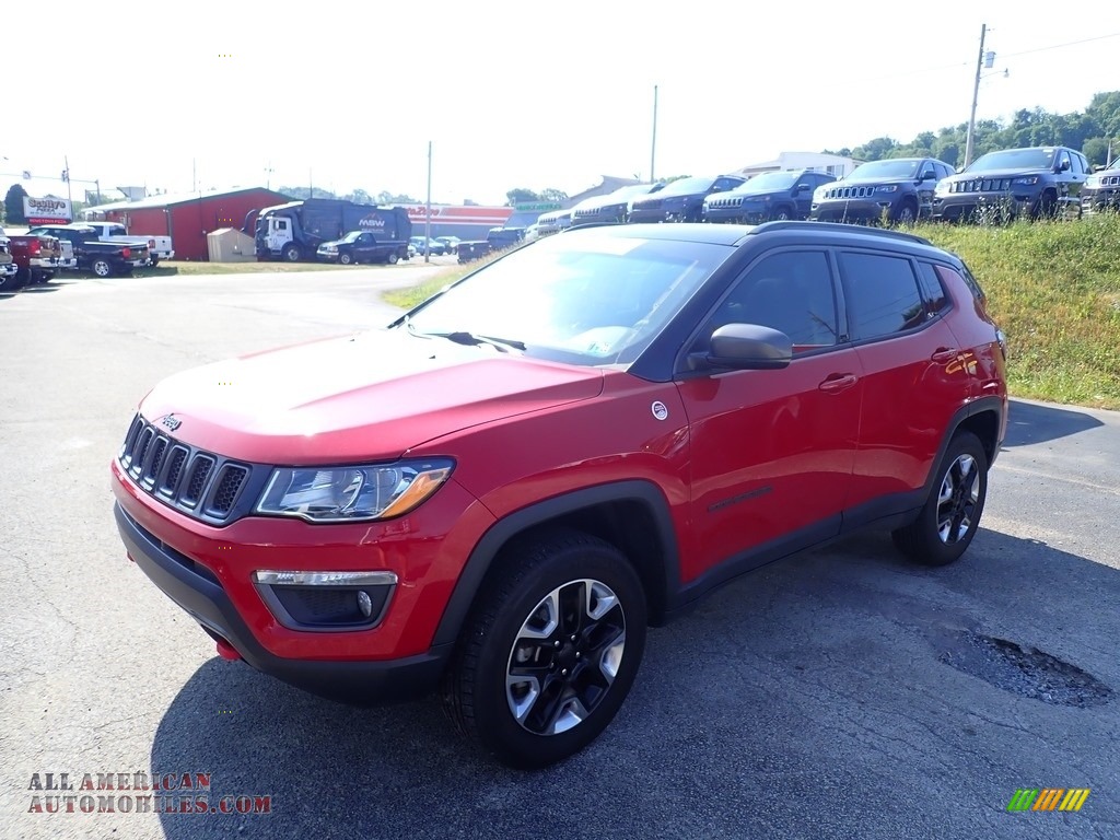 2017 Compass Trailhawk 4x4 - Redline 2 Coat Pearl / Black/Ruby Red photo #1