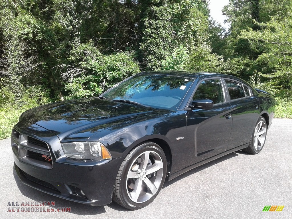 2014 Charger R/T Plus 100th Anniversary Edition - Pitch Black / Black/Red photo #2