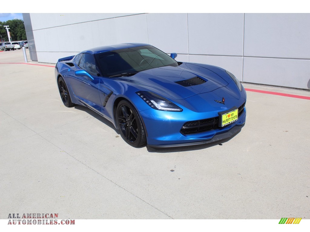 2016 Corvette Stingray Coupe - Laguna Blue Metallic / Jet Black photo #2