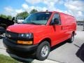 Chevrolet Express 2500 Cargo WT Red Hot photo #1