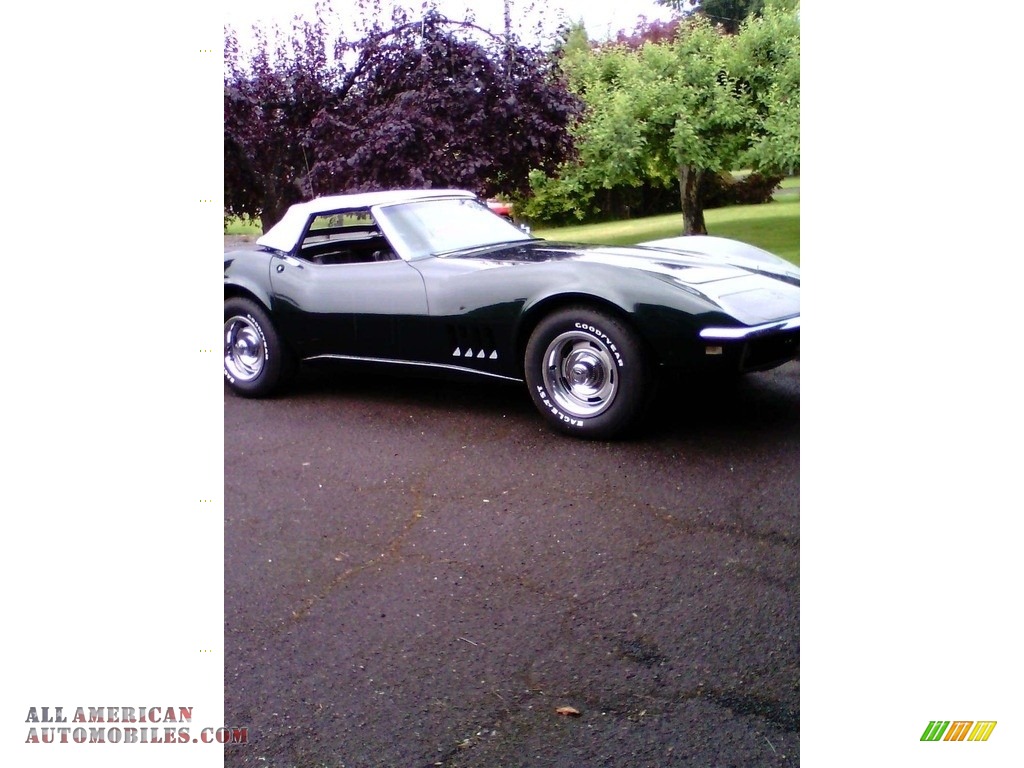 1968 Corvette Convertible - British Green / Black photo #1