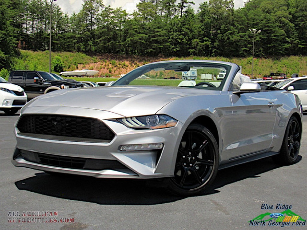 2020 Mustang EcoBoost Convertible - Iconic Silver / Ceramic photo #1