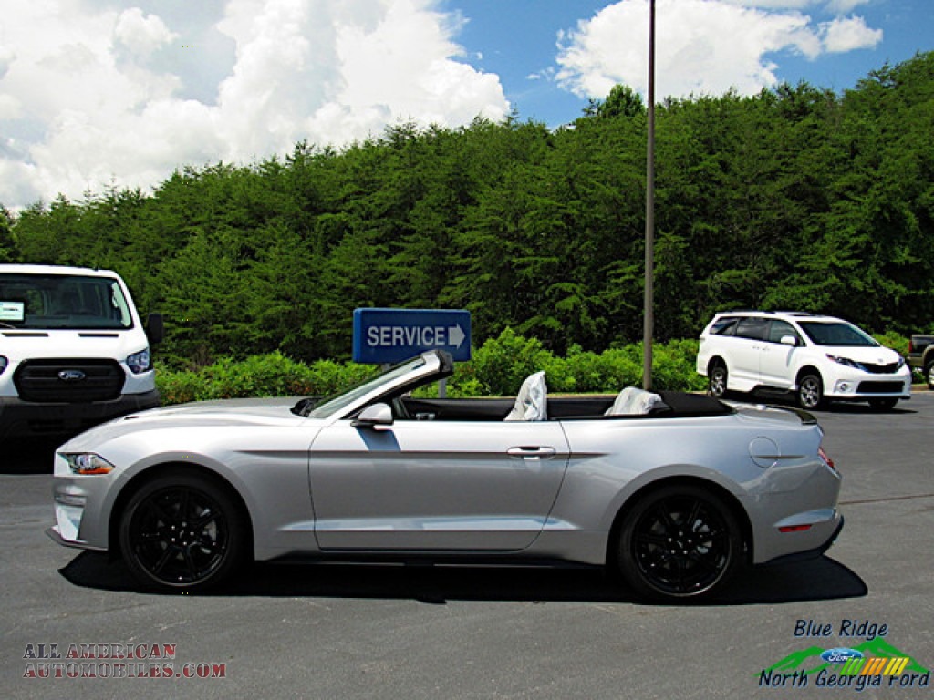 2020 Mustang EcoBoost Convertible - Iconic Silver / Ceramic photo #2