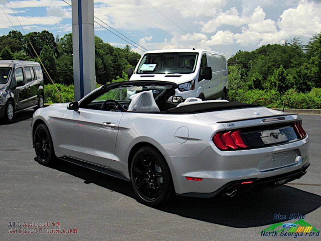 2020 Mustang EcoBoost Convertible - Iconic Silver / Ceramic photo #3