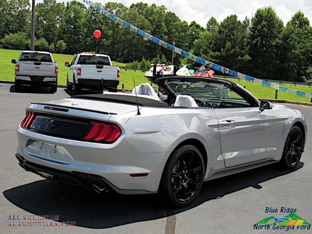 2020 Mustang EcoBoost Convertible - Iconic Silver / Ceramic photo #5