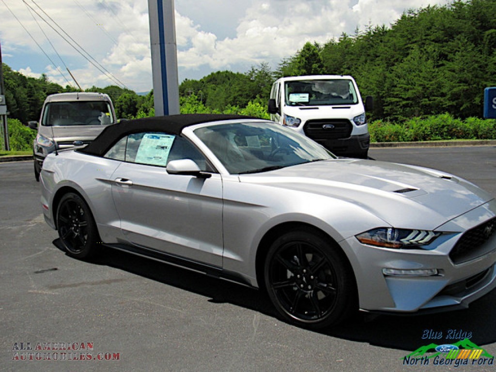 2020 Mustang EcoBoost Convertible - Iconic Silver / Ceramic photo #19