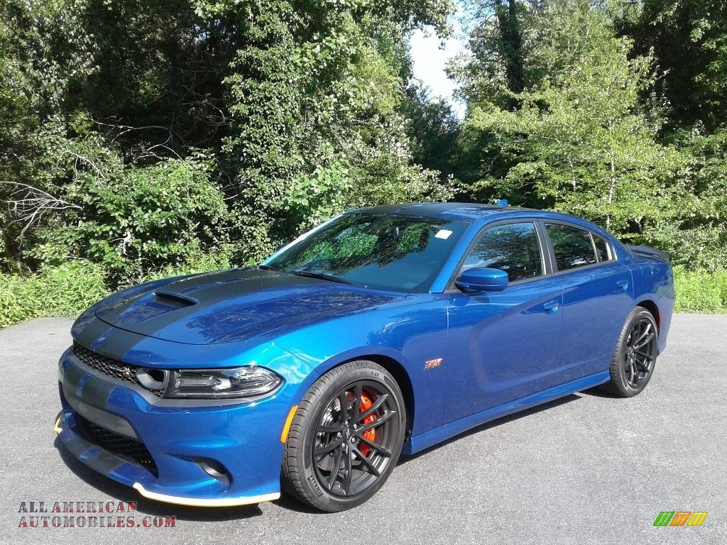 2020 Charger Scat Pack - IndiGo Blue / Black/Ruby Red photo #2