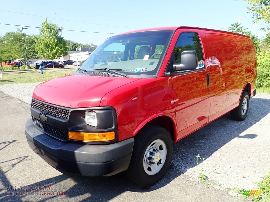 Victory Red / Medium Pewter Chevrolet Express 2500 Cargo Van