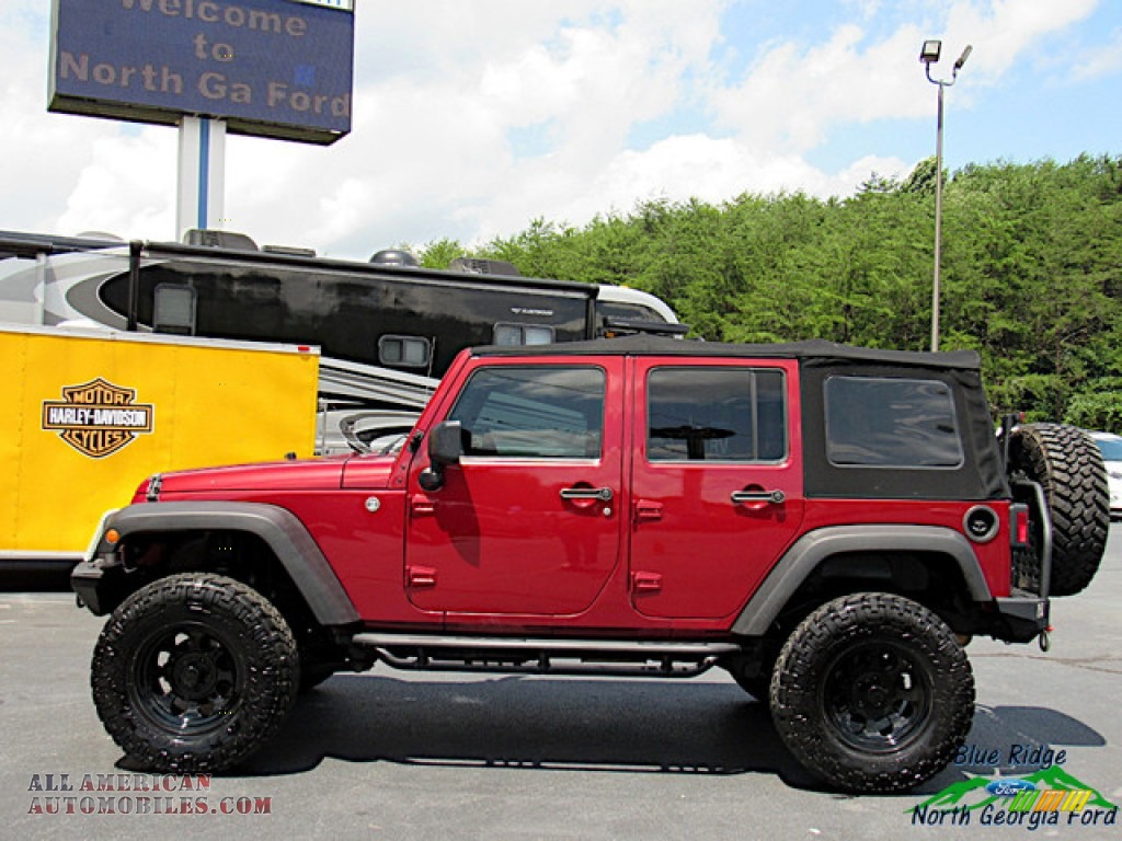 2012 Wrangler Unlimited Sport 4x4 - Deep Cherry Red Crystal Pearl / Black photo #2